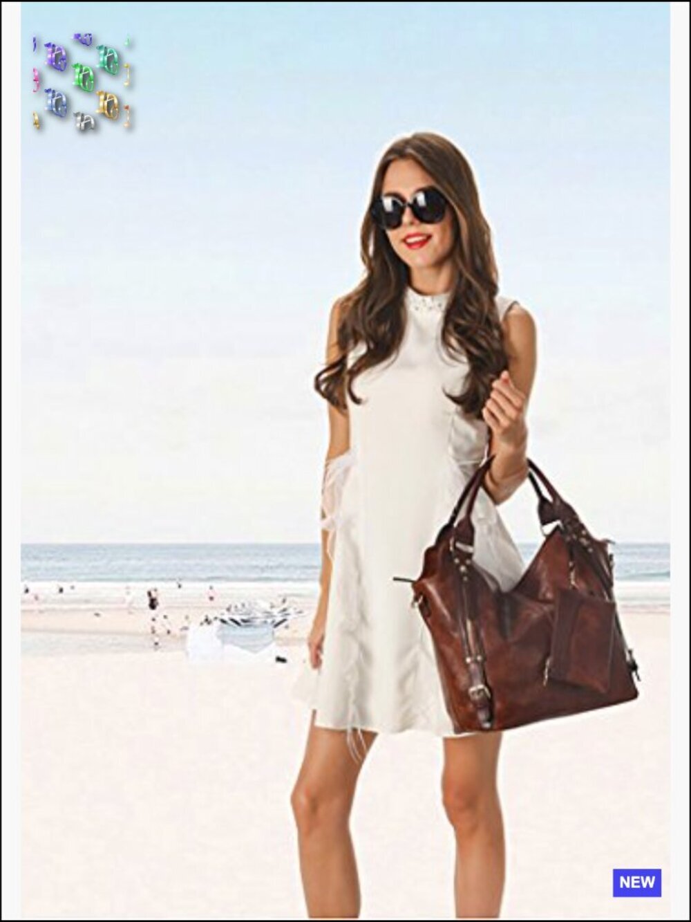 PU Leather Hobo Tote Bag Elegant Minimal Chic Adjustable Shoulder Strap Slouchy - Picture 2 of 7